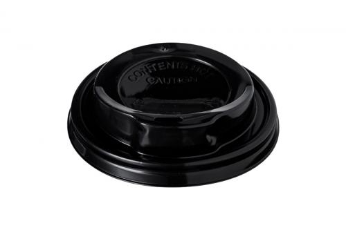 Kaffeebecher Deckel mit Trinköffnung PP Kunststoff schwarz Ø 9,0cm